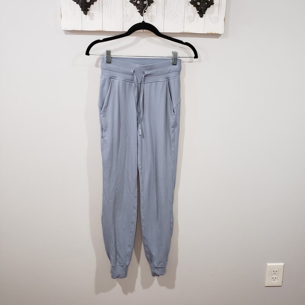 Lululemon Ready To Rulu Jogger Pants Vapor Gray Drawstring Size 2 READ
